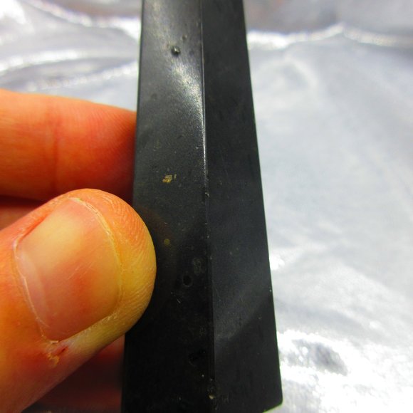 Black Tourmaline Polished Tower Generator Crystal Meditation Tool - Picture 2 of 6